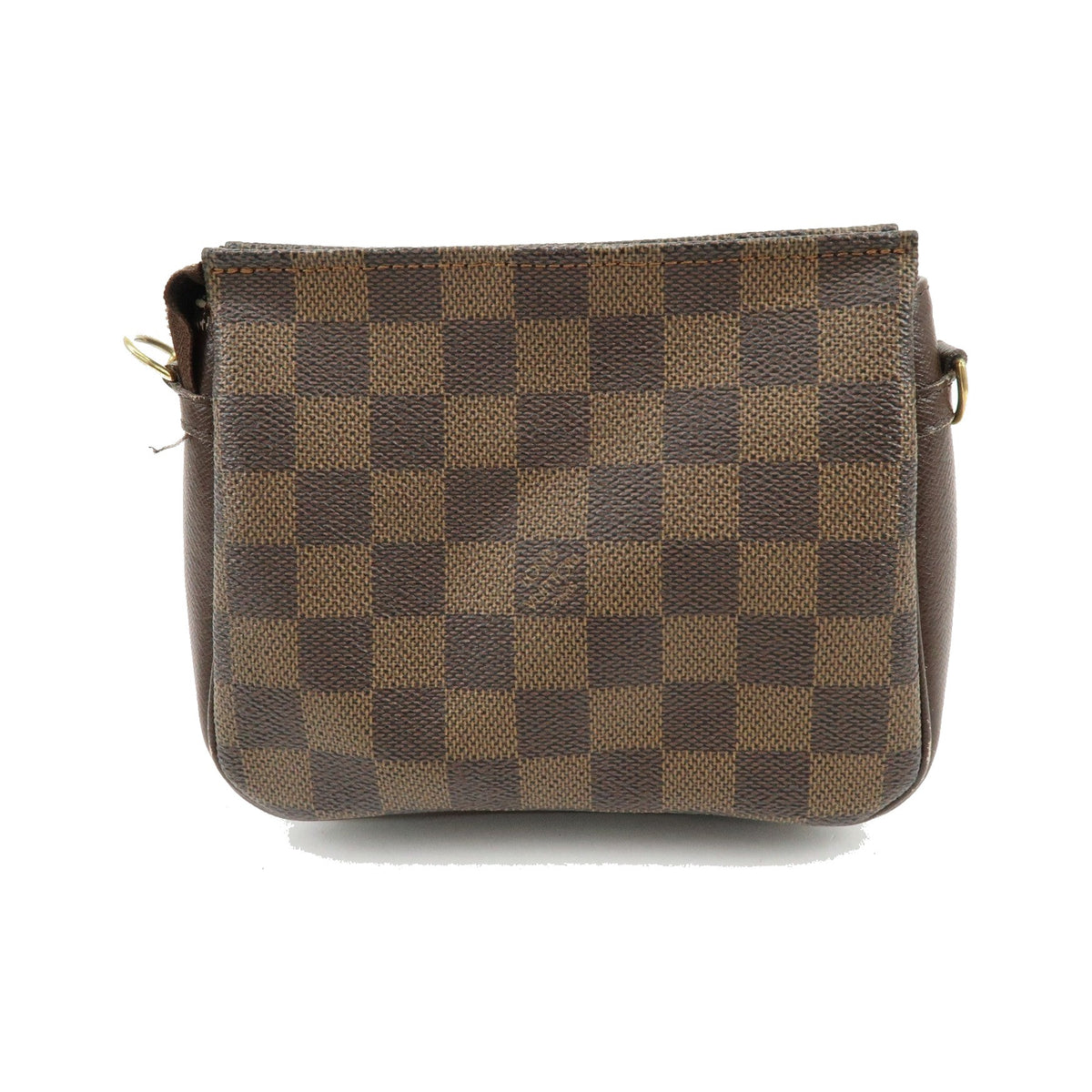 Louis Vuitton Trousse Make Up Damier, Brown, Canvas, Clutch