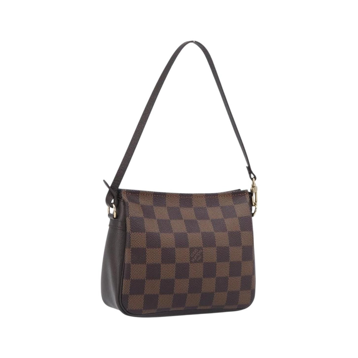 Louis Vuitton Trousse Make Up Damier, Brown, Canvas, Clutch