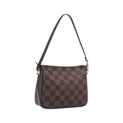 Louis Vuitton Trousse Make Up Damier, Brown, Canvas, Clutch