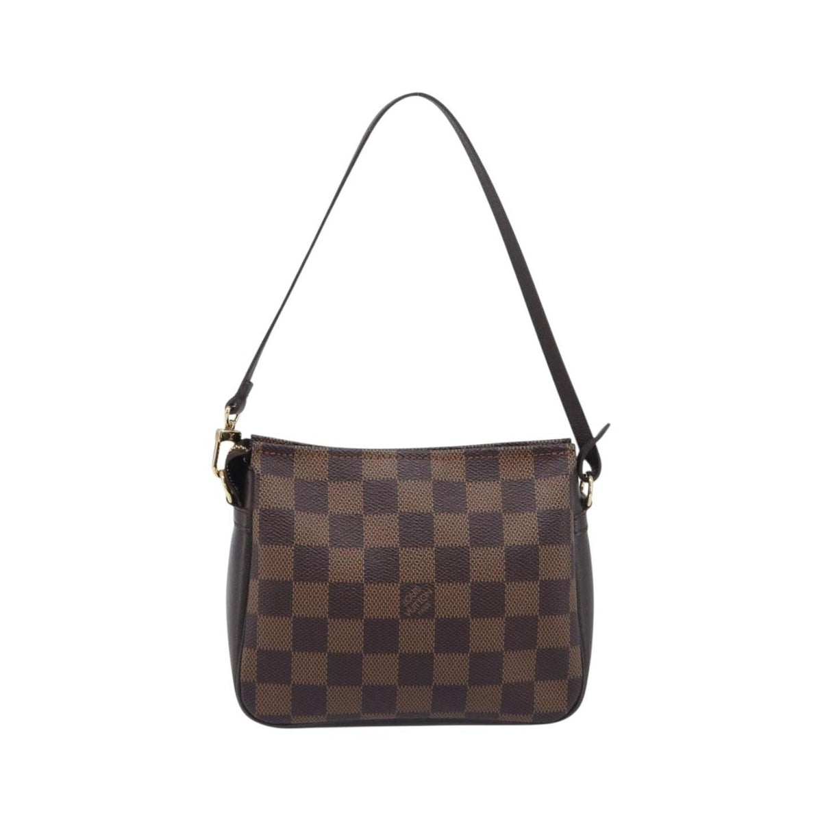 Louis Vuitton Trousse Make Up Damier, Brown, Canvas, Clutch
