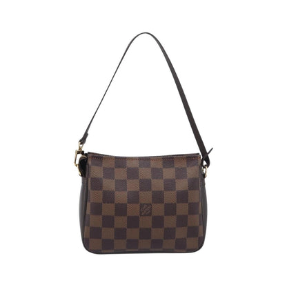 Louis Vuitton Trousse Make Up Damier, Brown, Canvas, Clutch