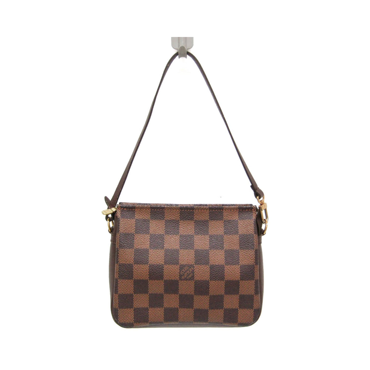 Louis Vuitton Trousse Make Up Damier, Brown, Canvas, Clutch