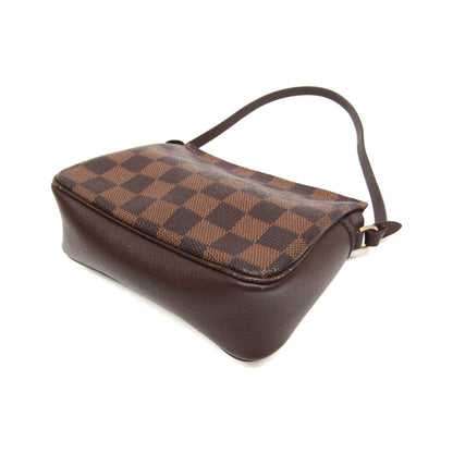 Louis Vuitton Trousse Make Up Damier, Brown, Canvas, Clutch