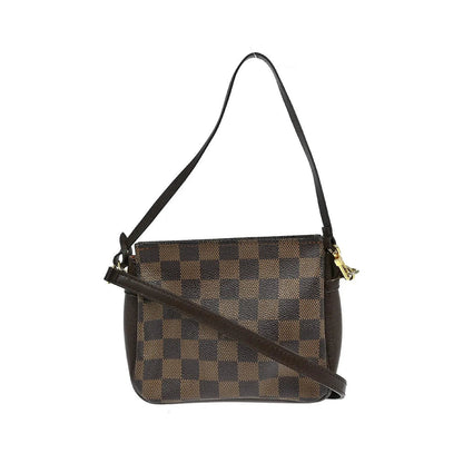 Louis Vuitton Trousse Make Up Damier Canvas, Brown, Canvas, Clutch