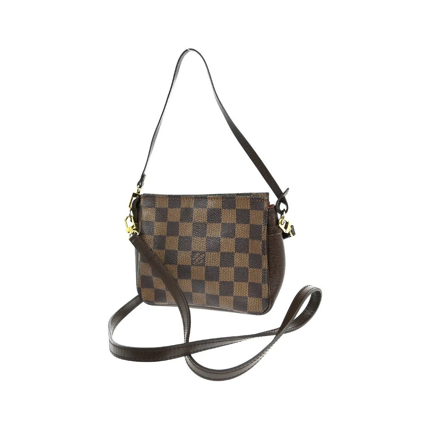 Louis Vuitton Trousse Make Up Damier Canvas, Brown, Canvas, Clutch