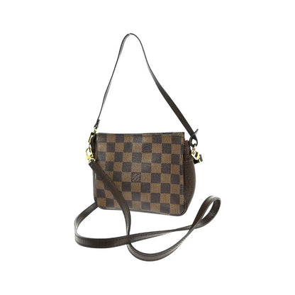 Louis Vuitton Trousse Make Up Damier Canvas, Brown, Canvas, Clutch