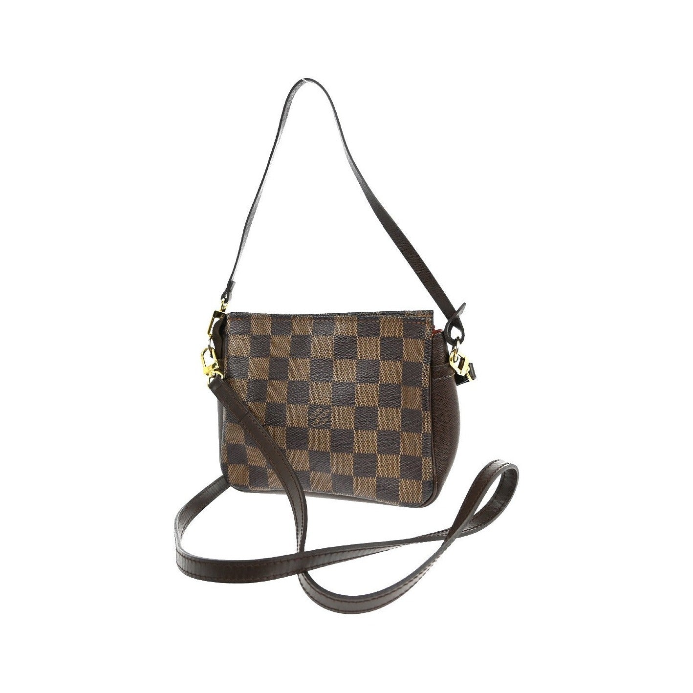 Louis Vuitton Trousse Make Up Damier Canvas, Brown, Canvas, Clutch