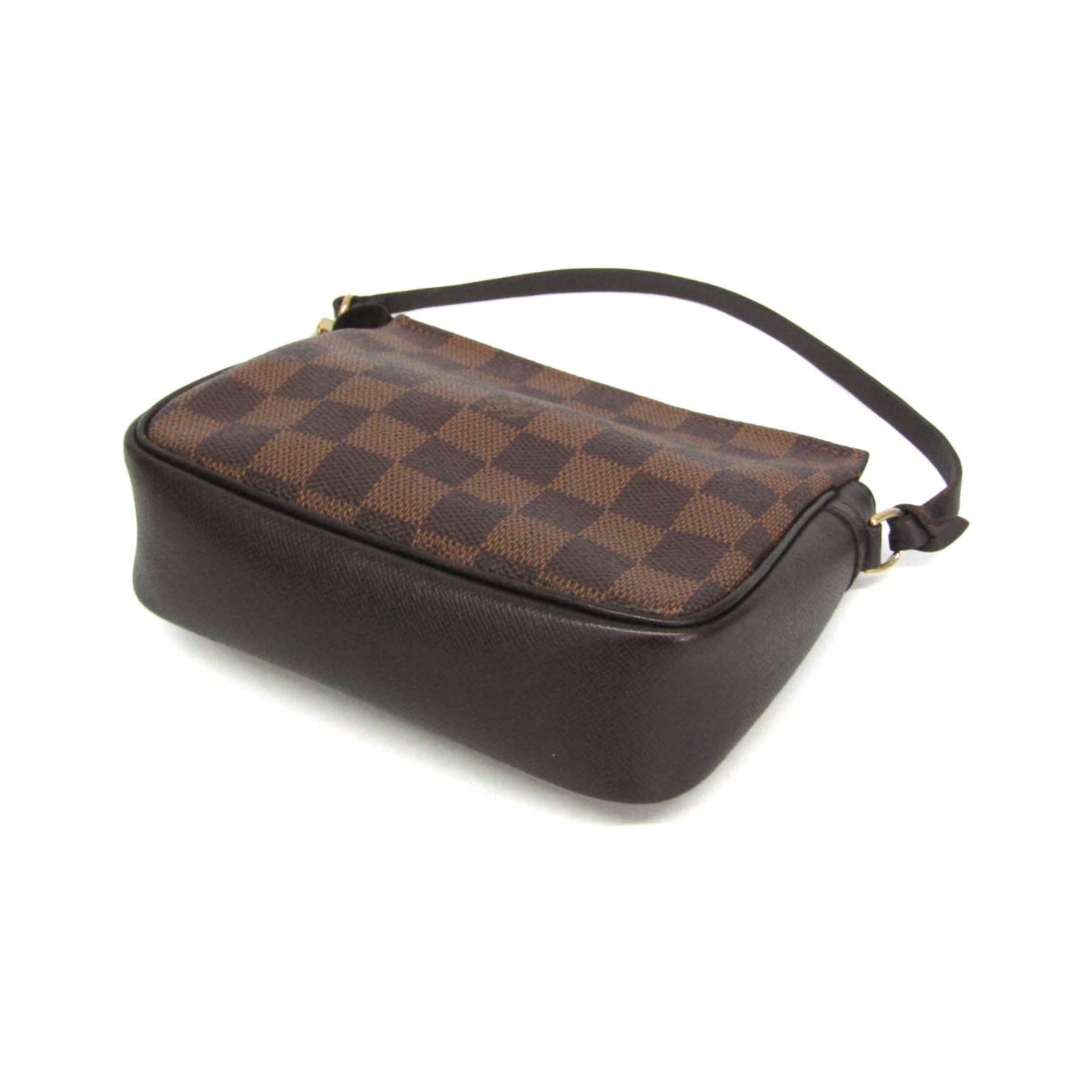 Louis Vuitton Trousse Make Up Damier Canvas, Brown, Canvas, Clutch