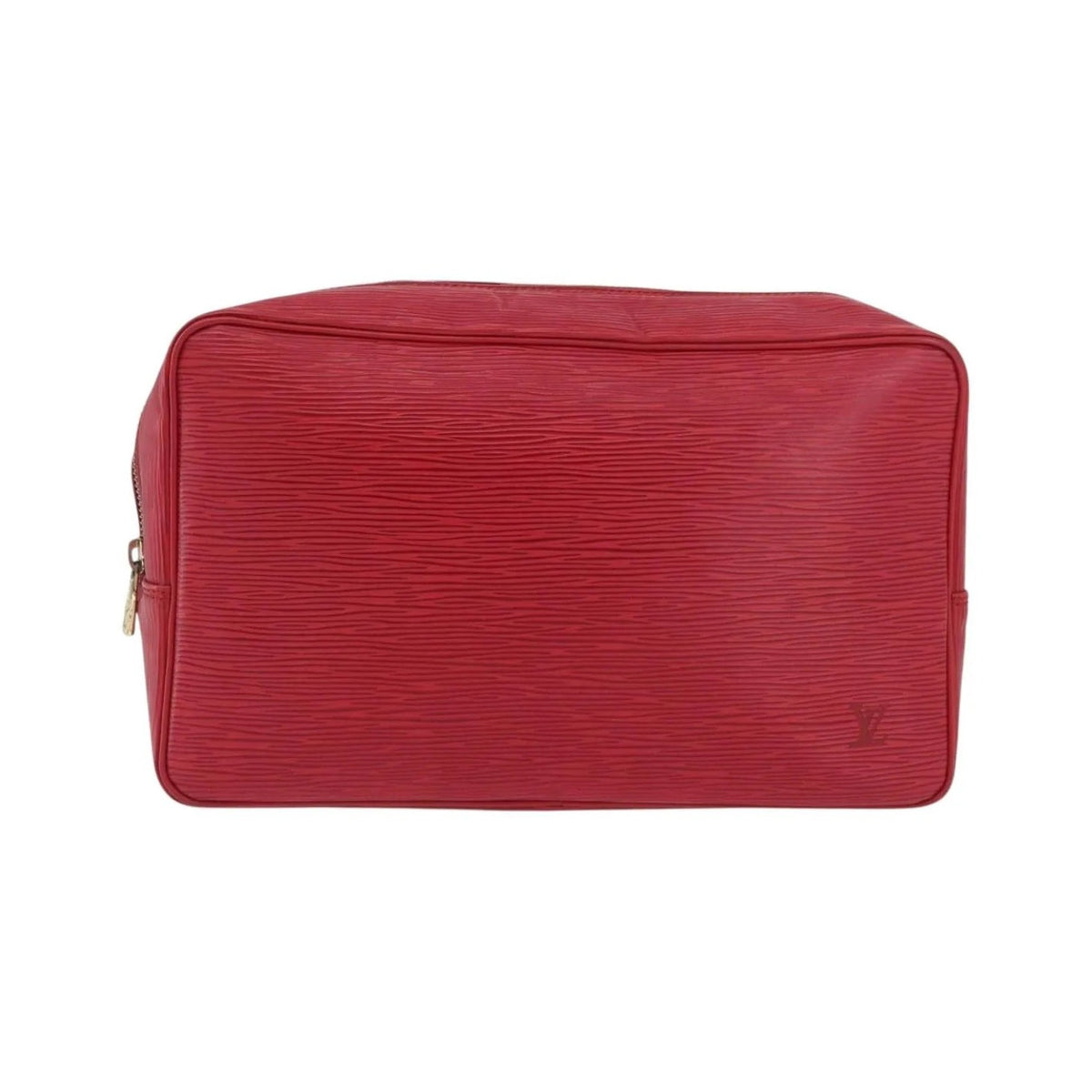 Louis Vuitton Trousse Toiletry Monogram Canvas, Red, Leather, Clutch