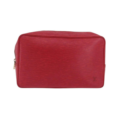 Louis Vuitton Trousse Toiletry Monogram Canvas, Red, Leather, Clutch