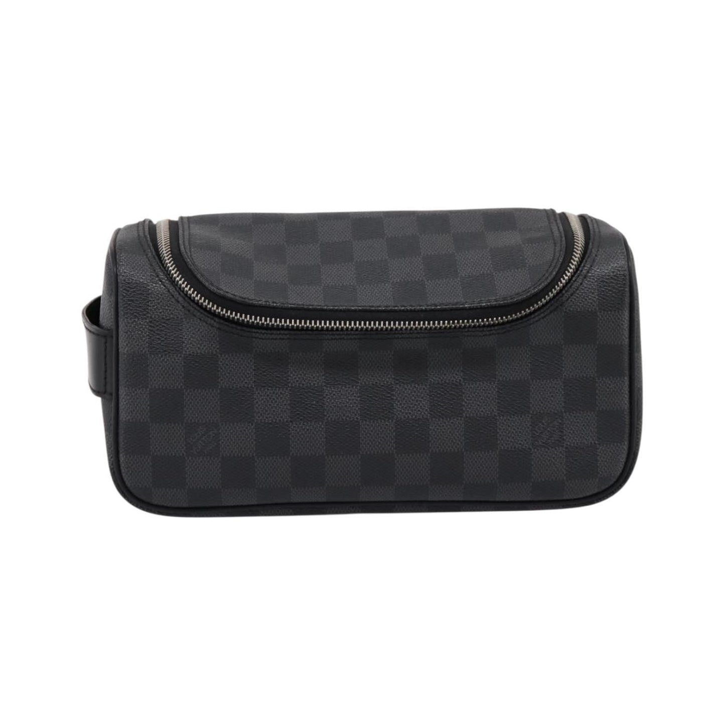 Louis Vuitton Trousse Toilette Damier Canvas, Black, Canvas, Clutch