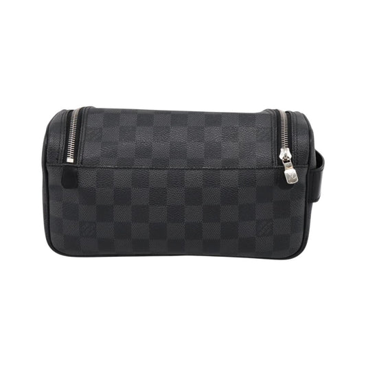 Louis Vuitton Trousse Toilette Damier Canvas, Black, Canvas, Clutch