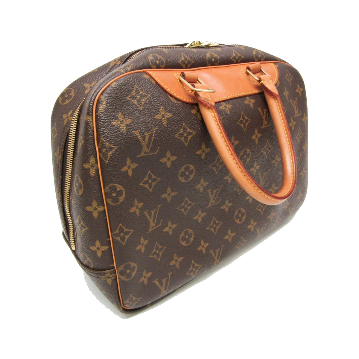 Louis Vuitton Trouville Monogram Canvas, Brown, Canvas, Handbag