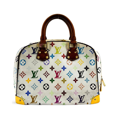 Louis Vuitton Trouville Monogram Multicolor, White, Canvas, Handbag