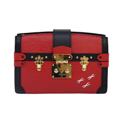 Louis Vuitton Trunk Clutch Epi Leather, Red, Leather, Shoulder Bag