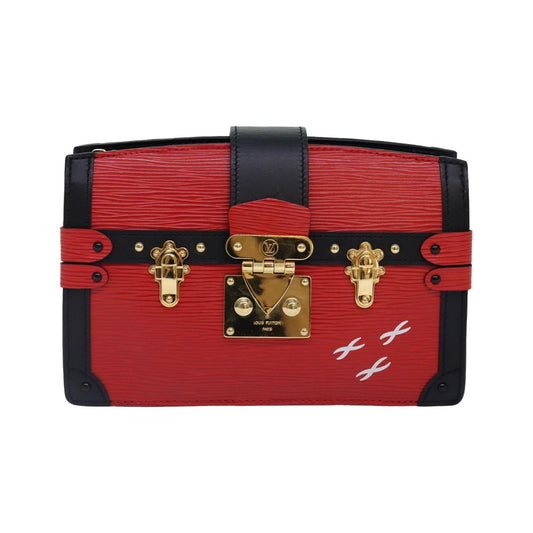 Louis Vuitton Trunk Clutch Epi Leather, Red, Leather, Shoulder Bag