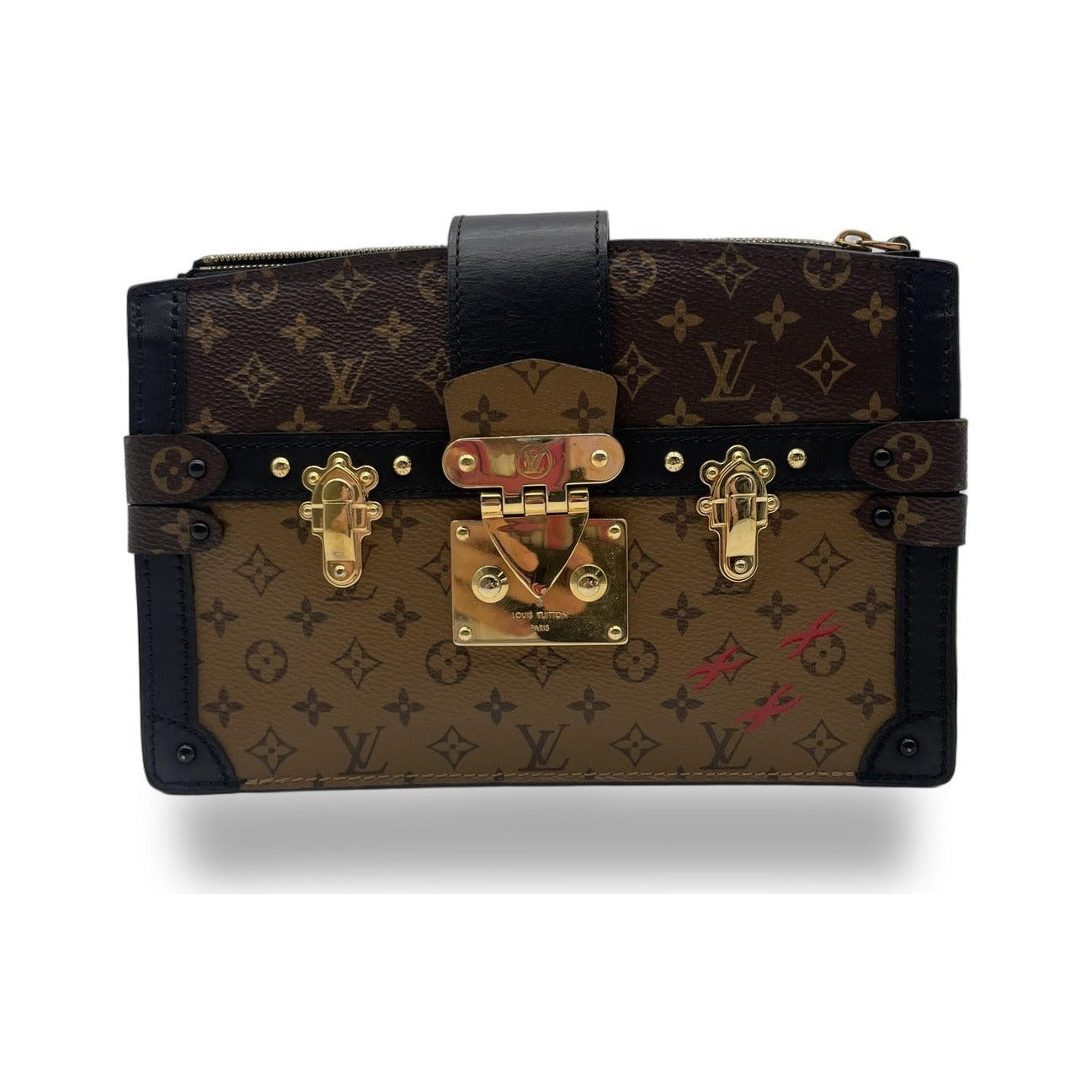 Louis Vuitton Trunk Clutch Monogram, Brown, Canvas, Clutch