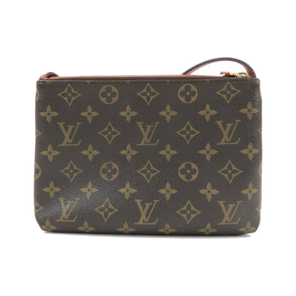 Louis Vuitton Twice Monogram Canvas and Leather, Brown, Canvas, Handbag