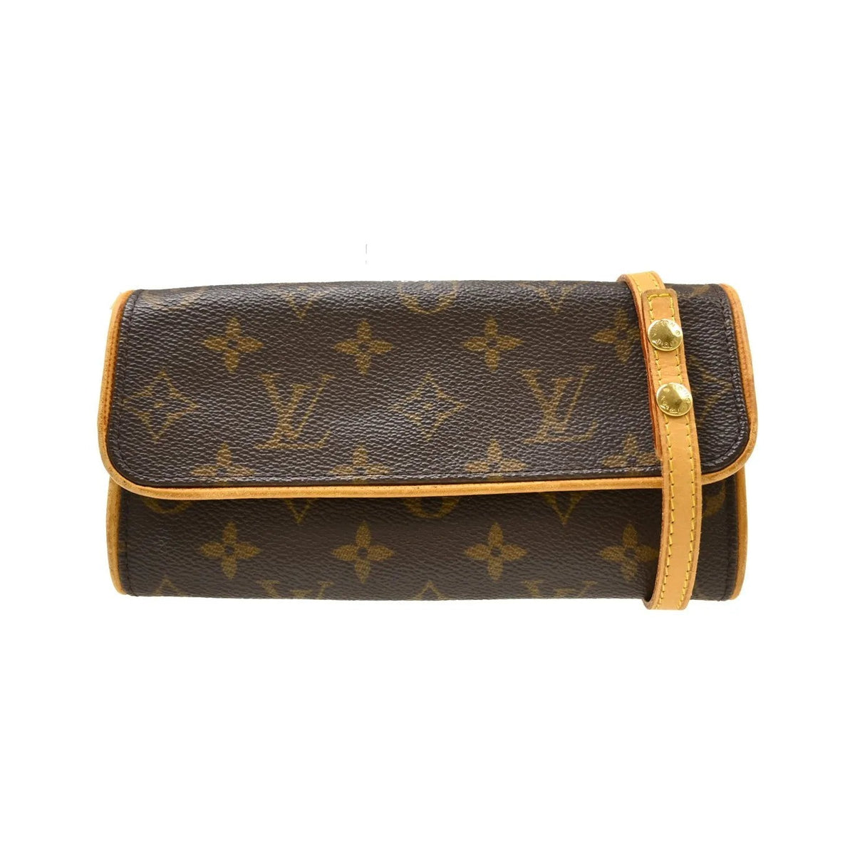 Louis Vuitton Twin Canvas, Brown, Canvas, Clutch