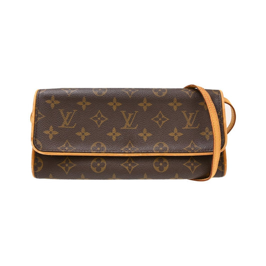 Louis Vuitton Twin Canvas, Brown, Canvas, Clutch