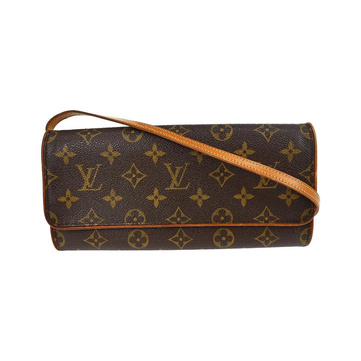 Louis Vuitton Twin Monogram, Brown, Canvas, Clutch
