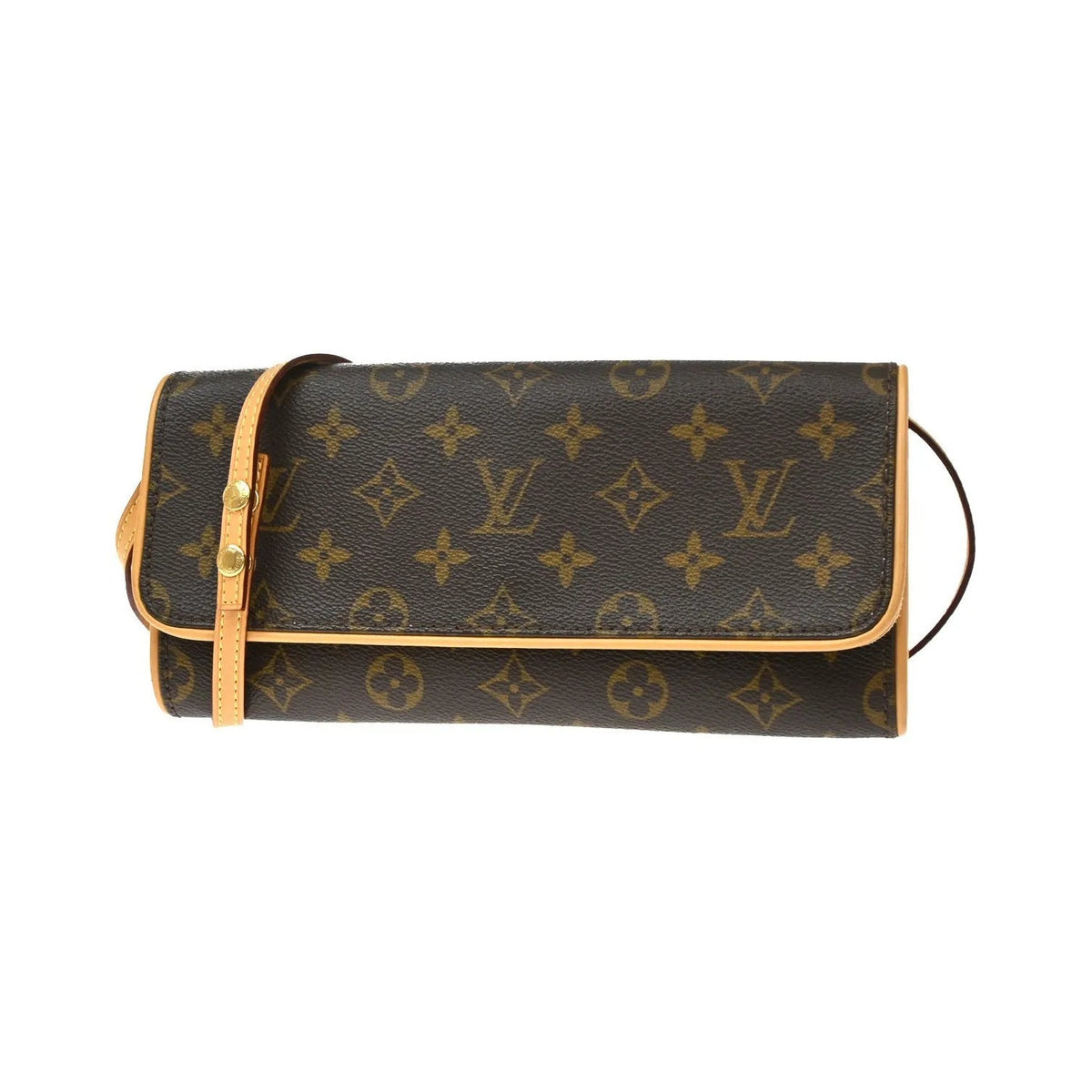 Louis Vuitton Twin Monogram, Brown, Leather, Clutch