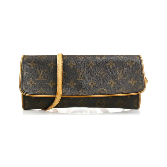 Louis Vuitton Twin Monogram Canvas, Brown, Canvas, Clutch