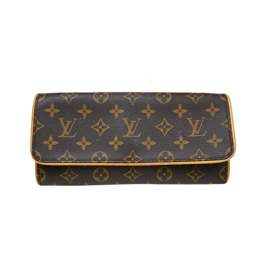 Louis Vuitton Twin Monogram Canvas, Brown, Canvas, Clutch