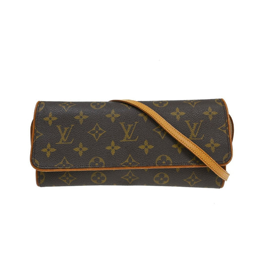 Louis Vuitton Twin Monogram Canvas, Brown, Canvas, Clutch