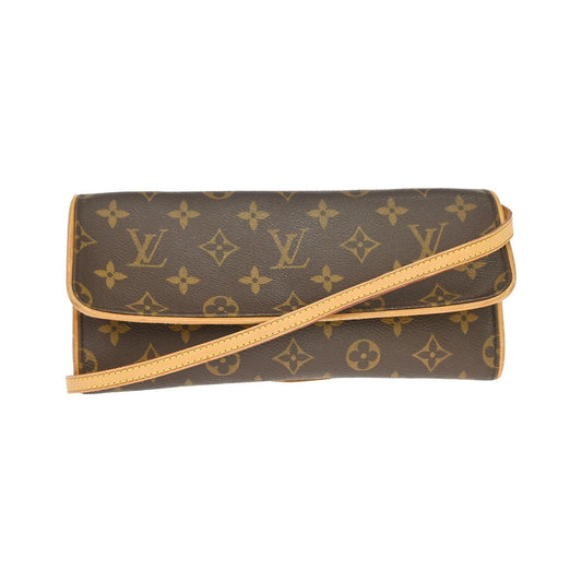 Louis Vuitton Twin Monogram Canvas, Brown, Canvas, Clutch