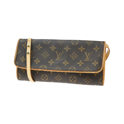 Louis Vuitton Twin Monogram Canvas, Brown, Canvas, Clutch