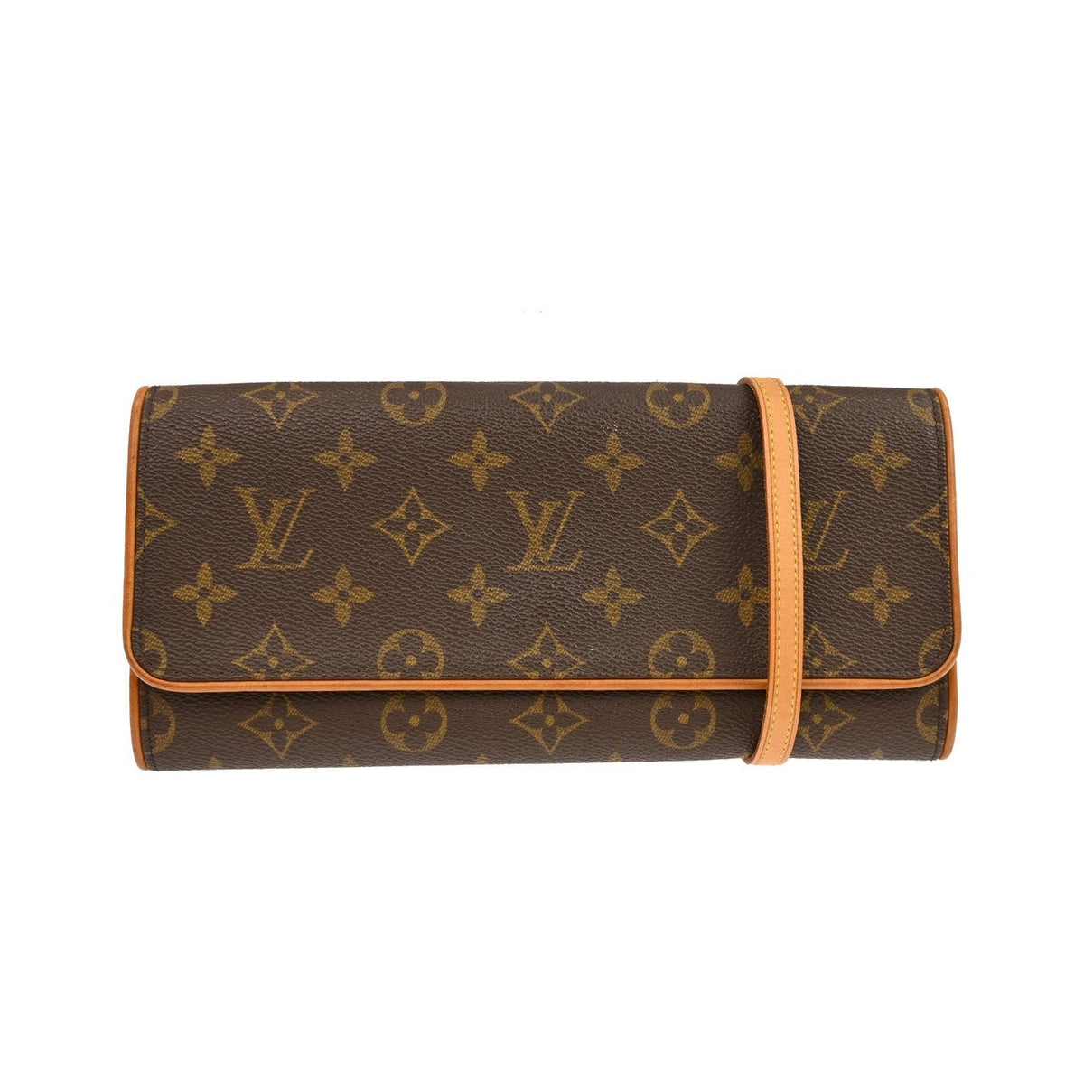 Louis Vuitton Twin Monogram Canvas, Brown, Canvas, Clutch