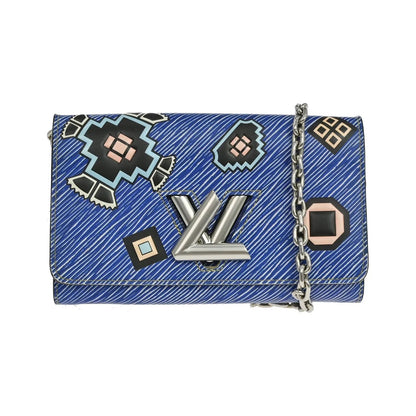 Louis Vuitton Twist Chain Limited Edition Azteque Epi Leather, Blue, Leather, Shoulder Bag