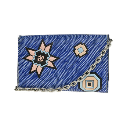 Louis Vuitton Twist Chain Limited Edition Azteque Epi Leather, Blue, Leather, Shoulder Bag