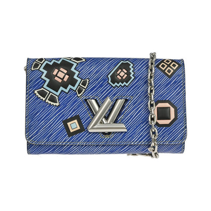 Louis Vuitton Twist Chain Limited Edition Azteque Epi Leather, Blue, Leather, Shoulder Bag