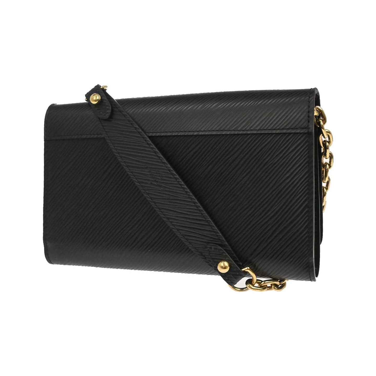 Louis Vuitton Twist Epi, Black, Leather, Clutch