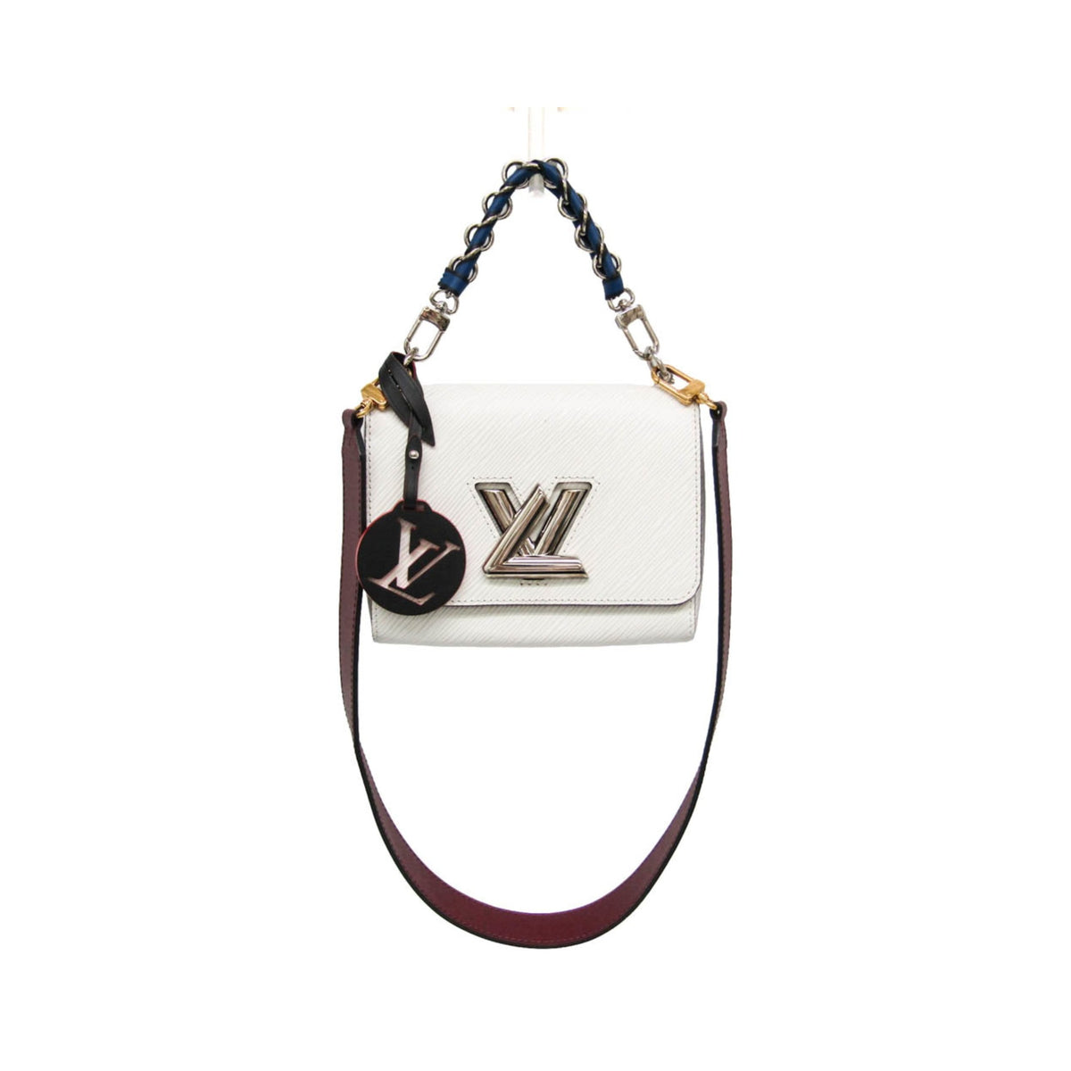 Louis Vuitton Twist Epi Leather, White, Leather, Handbag