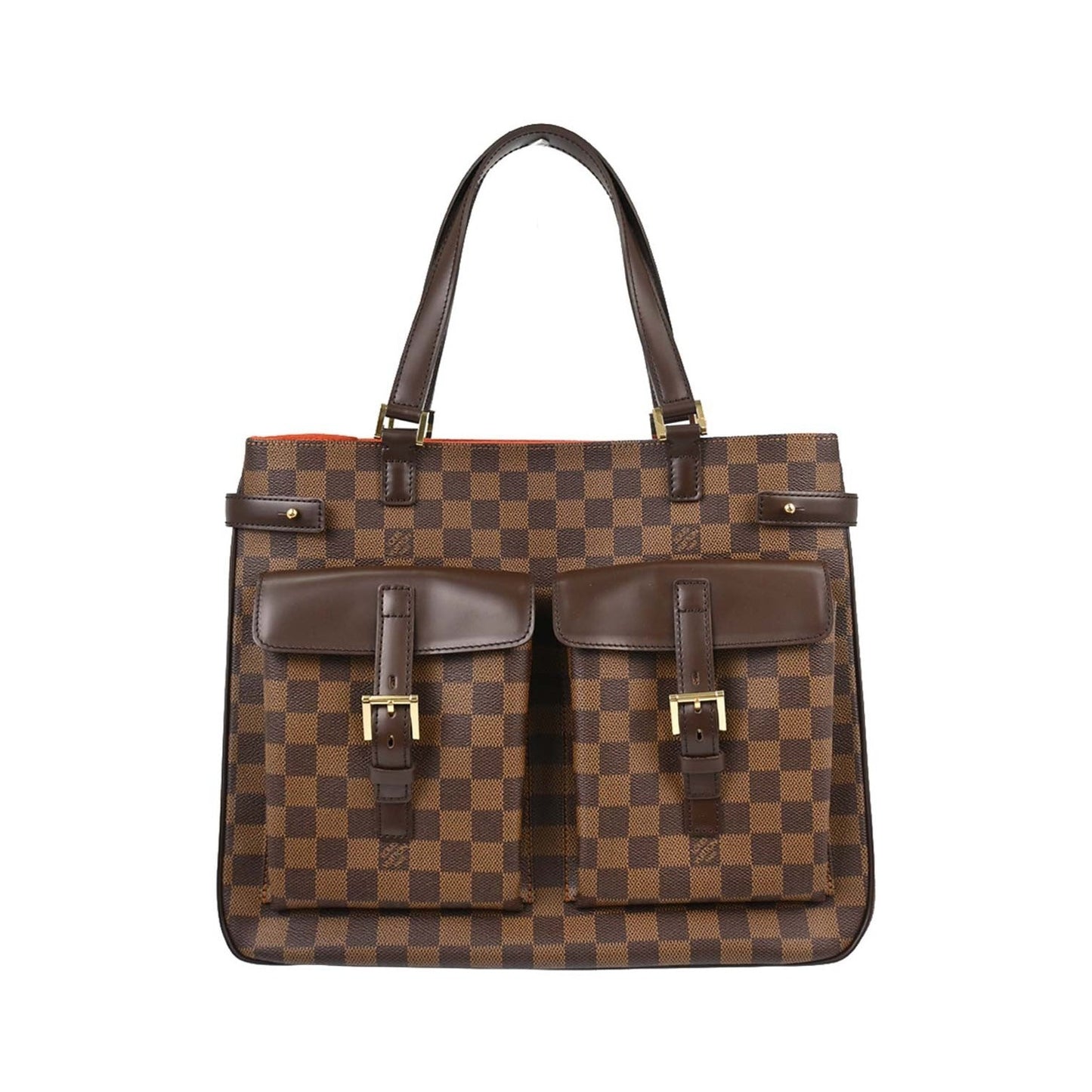 Louis Vuitton Uzes Damier Ebene, Brown, Canvas, Tote Bag
