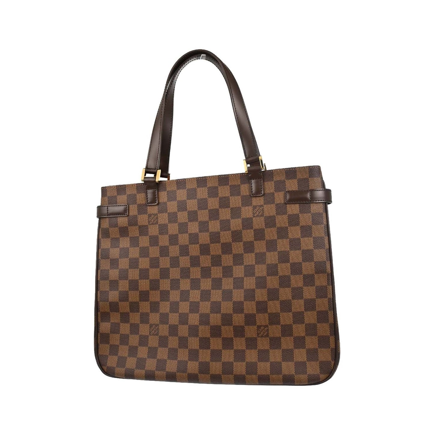 Louis Vuitton Uzes Damier Ebene, Brown, Canvas, Tote Bag