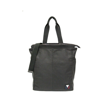 Louis Vuitton V Line Move Gaston Leather, Gray, Leather, Handbag