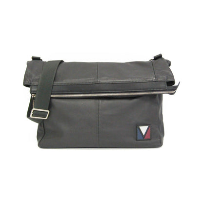 Louis Vuitton V Line Move Gaston Leather, Gray, Leather, Handbag