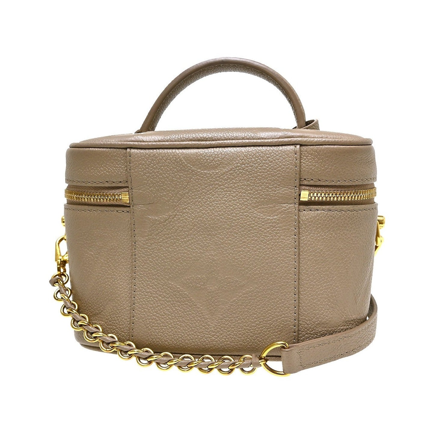 Louis Vuitton Vanity Monogram Empreinte Giant, Beige, Leather, Handbag