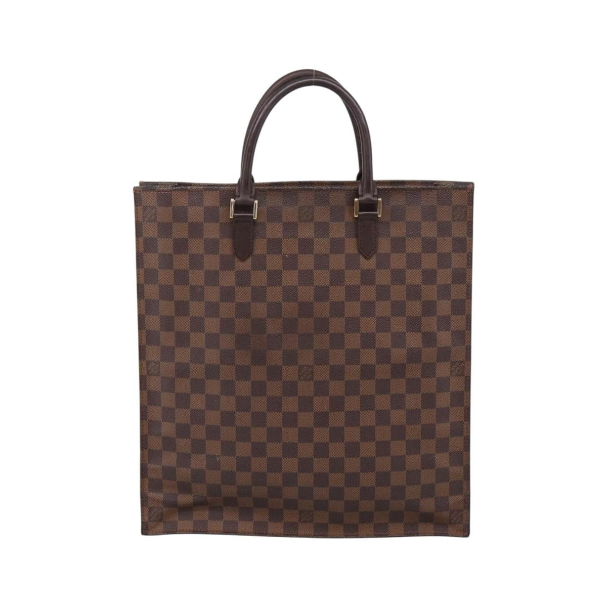 Louis Vuitton Venice Sac Plat Damier, Brown, Canvas, Tote Bag