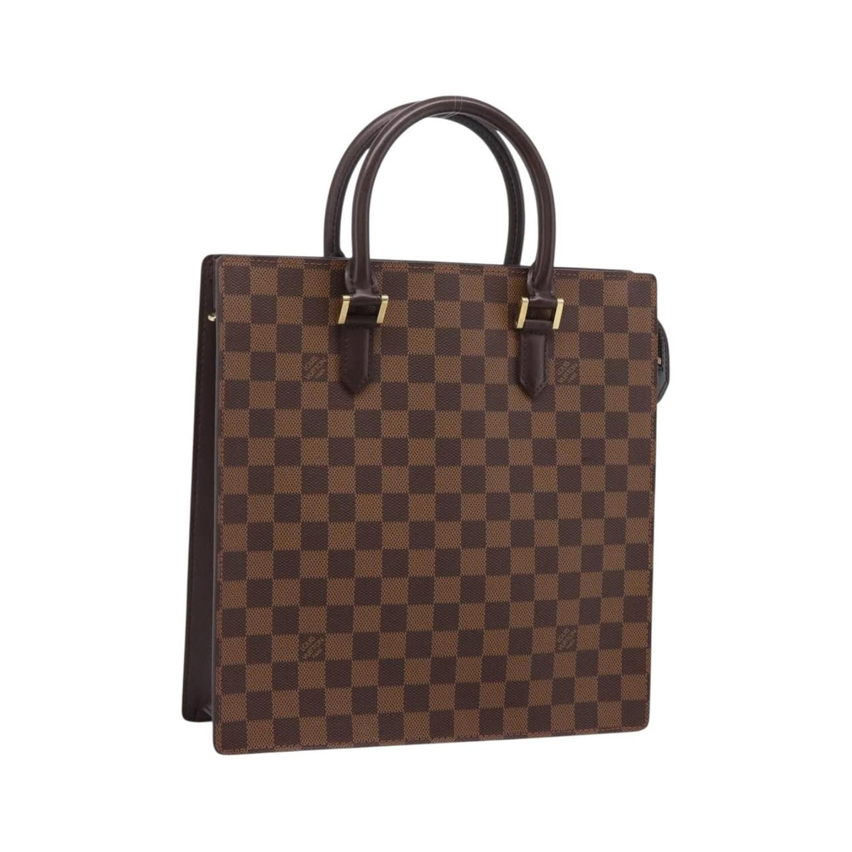 Louis Vuitton Venice Sac Plat Damier, Brown, Canvas, Tote Bag