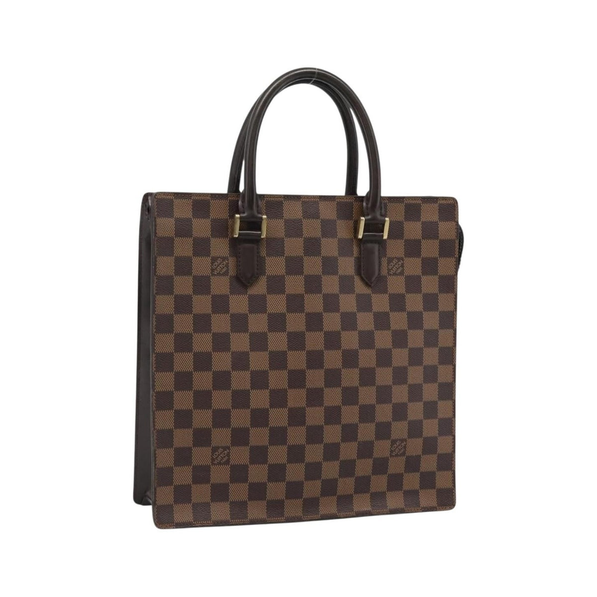 Louis Vuitton Venice Sac Plat Damier, Brown, Canvas, Handbag