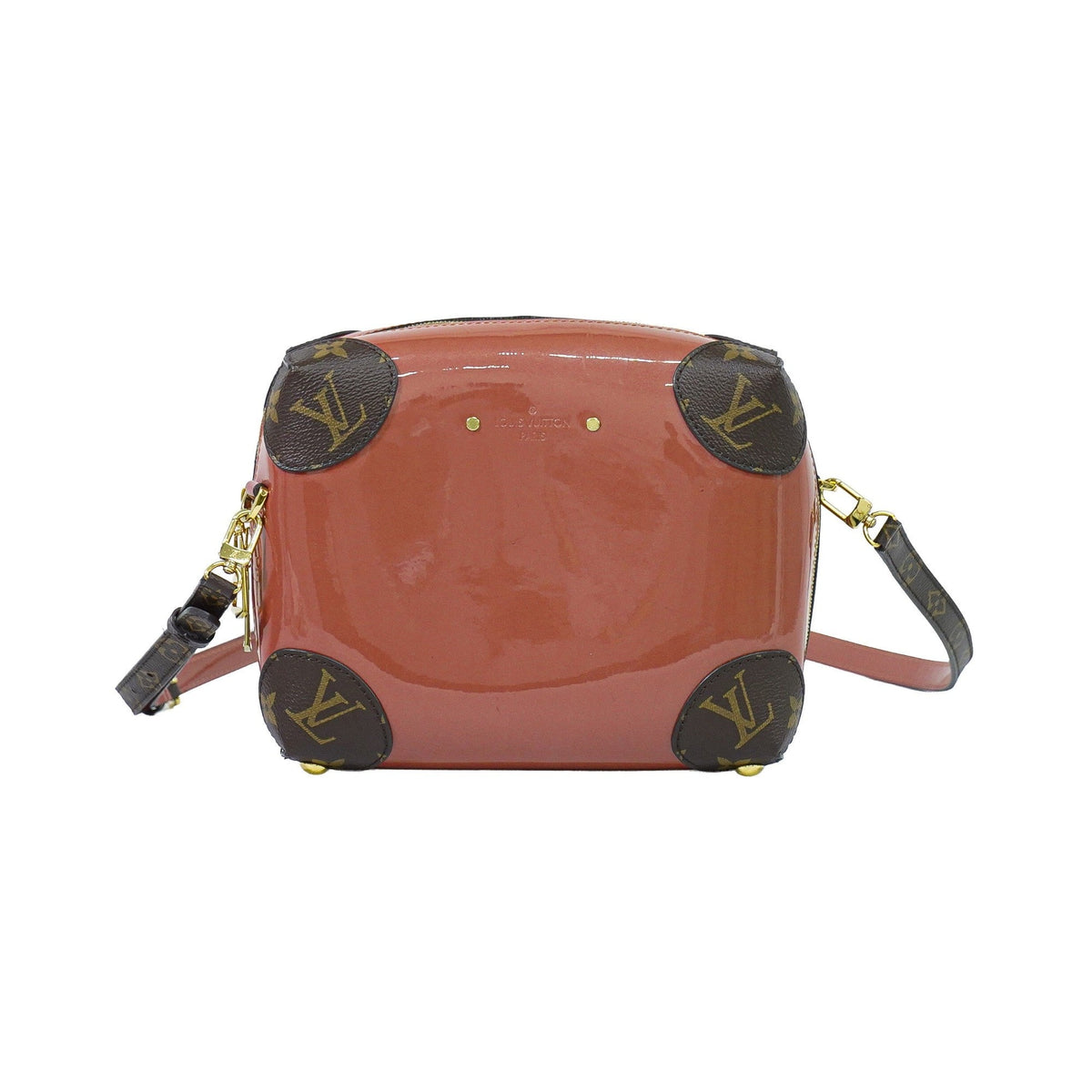 Louis Vuitton Venice Vernis with Monogram Canvas, Pink, Patent Leather, Shoulder Bag