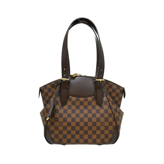 Louis Vuitton Verona Damier Ebene, Brown, Canvas, Tote Bag