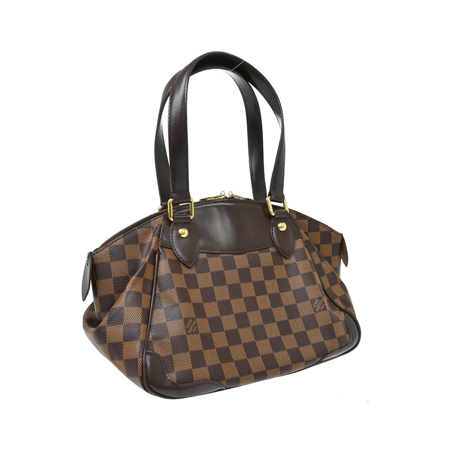 Louis Vuitton Verona Damier Ebene, Brown, Canvas, Tote Bag