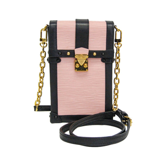 Louis Vuitton Vertical Trunk Pochette Epi Leather, Black, Leather, Clutch