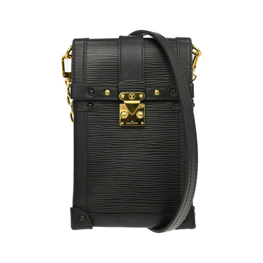 Louis Vuitton Vertical Trunk Pochette Epi Leather, Black, Leather, Clutch